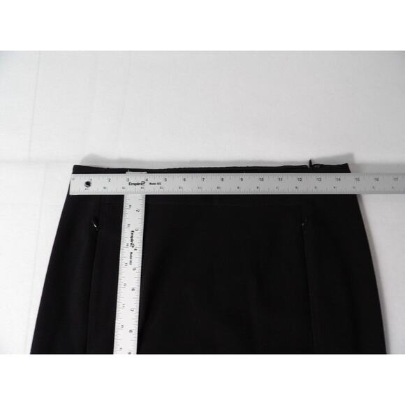 Diane Von Furstenburg Koto Pencil Skirt Sz 8 Black Zip Close Pockets Ponte Knit - Picture 14 of 15